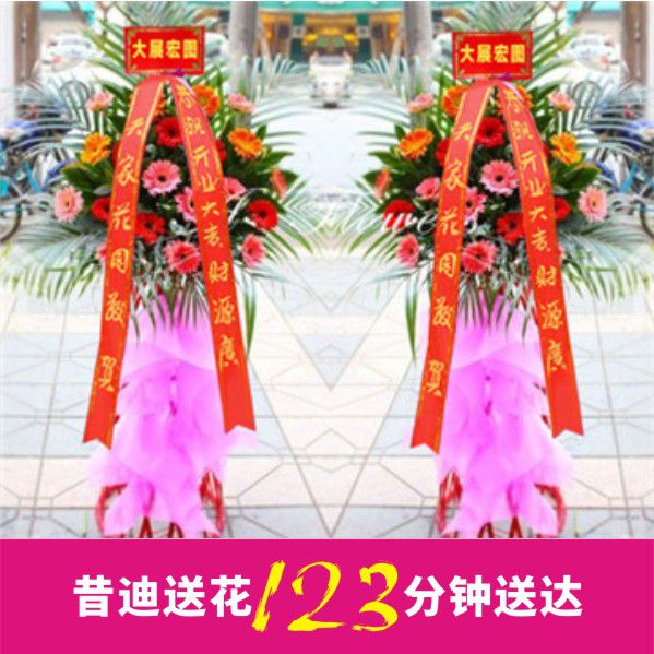 開業(yè)花籃A款（一對共2個）